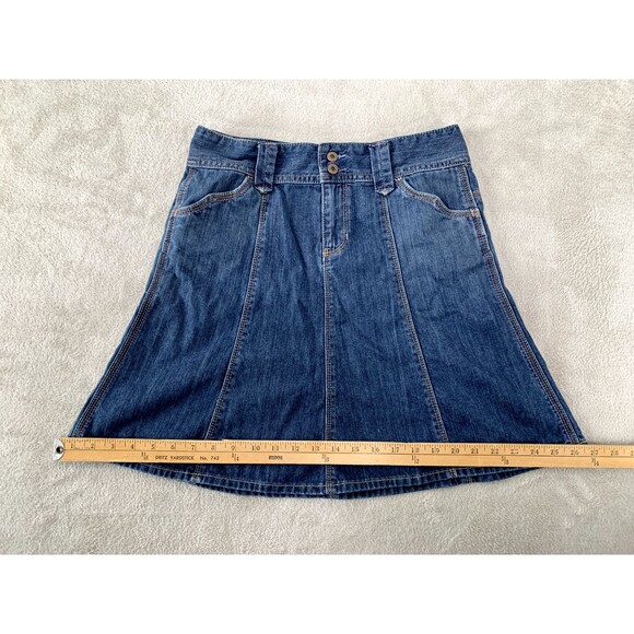 GAP Denim Skirt Women’s Size 4 Blue Flared 90s Retro Coquette Indie Sleaze - Picture 9 of 11